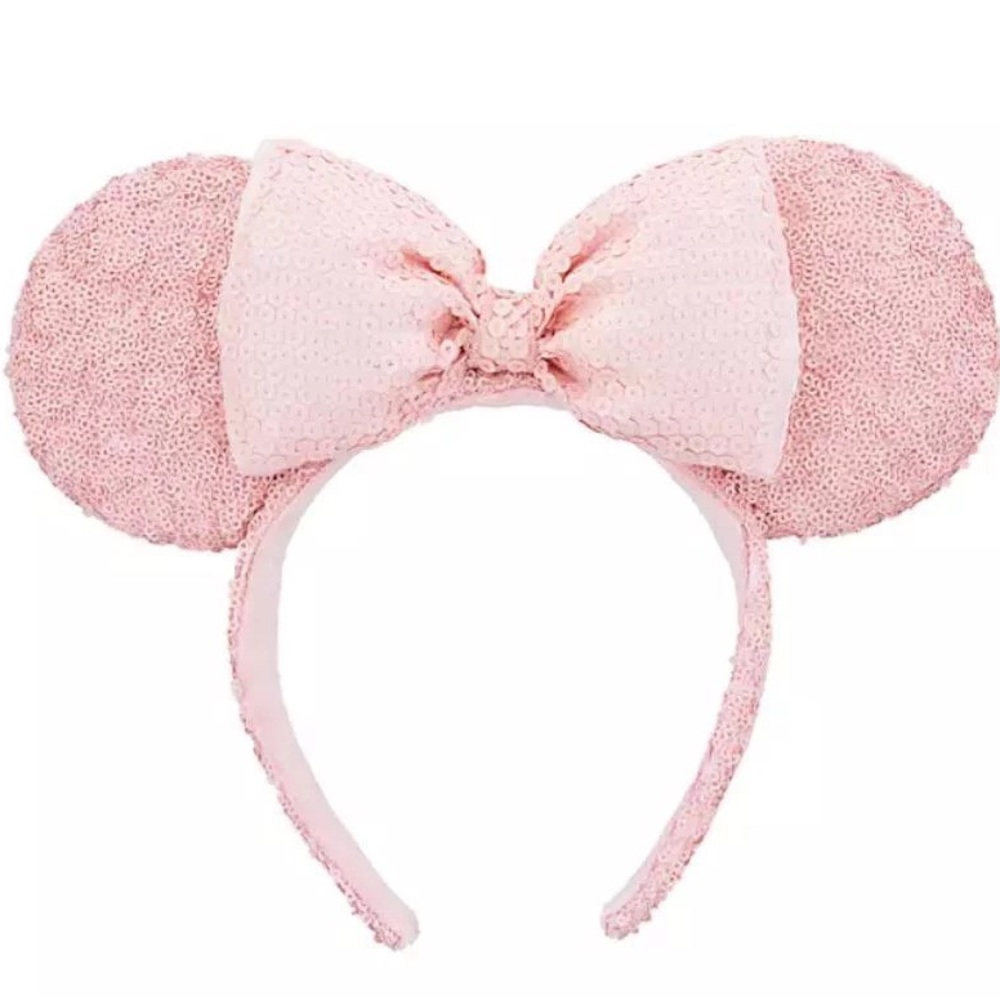 Millennial pink sequin minnie ears
